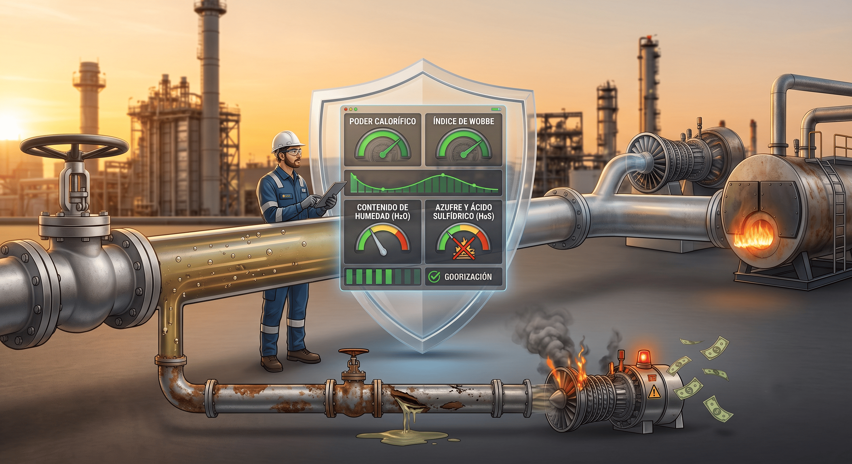 NOM-001-SECRE-2010: ¿Por qué la calidad del gas natural es vital para proteger tu infraestructura industrial?