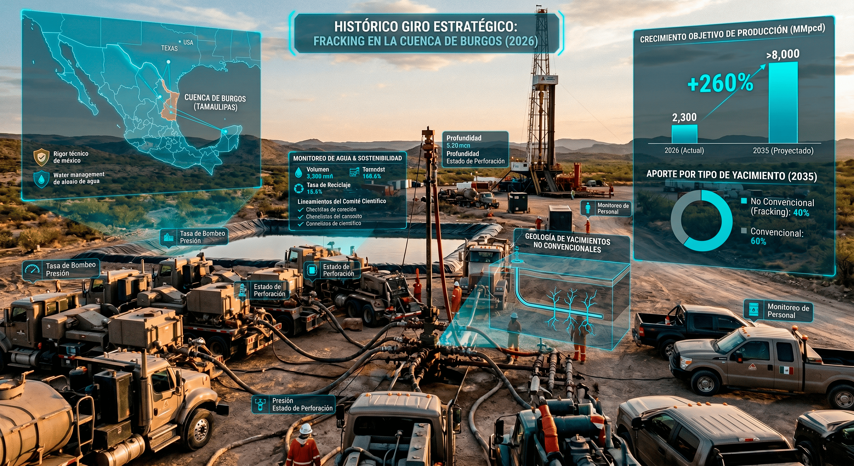 ¿Es el fracking la llave para la soberanía energética de México? El histórico giro estratégico hacia los yacimientos no convencionales en 2026